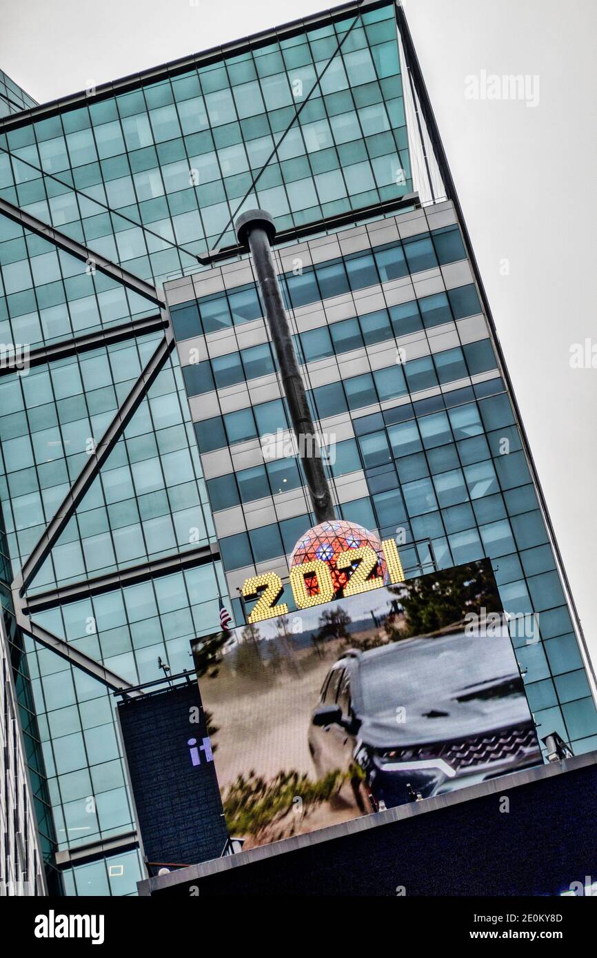 Ballo di Capodanno 2021, Times Square, New York Foto Stock