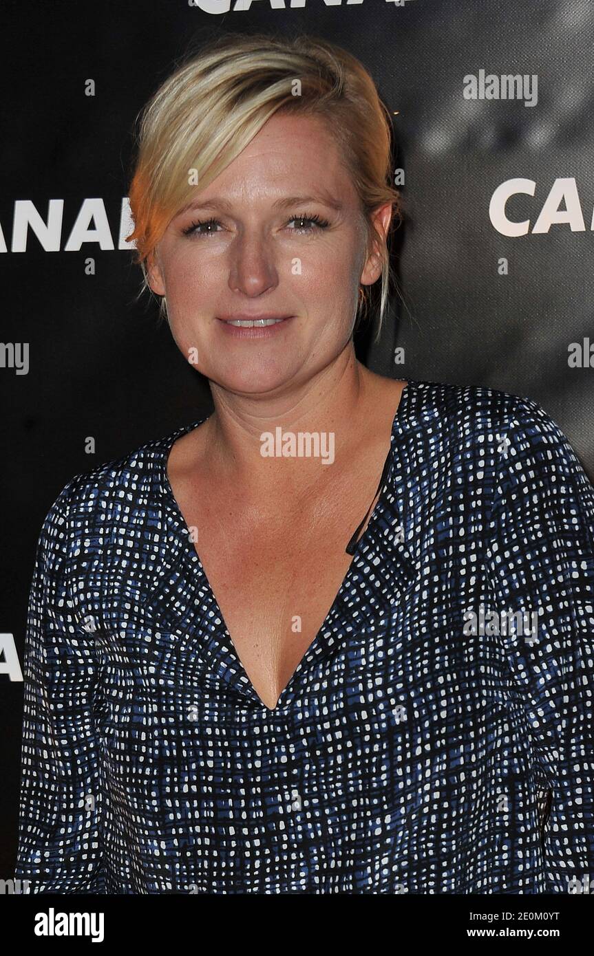 Anne-Elizabeth Lemoine arriva al Canal Plus Party per presentare i programmi della prossima stagione al Cite De la Mode et Du Design di Parigi, Francia, il 6 settembre 2012. Foto di Giancarlo Gorassini/ABACAPRESS.COM Foto Stock