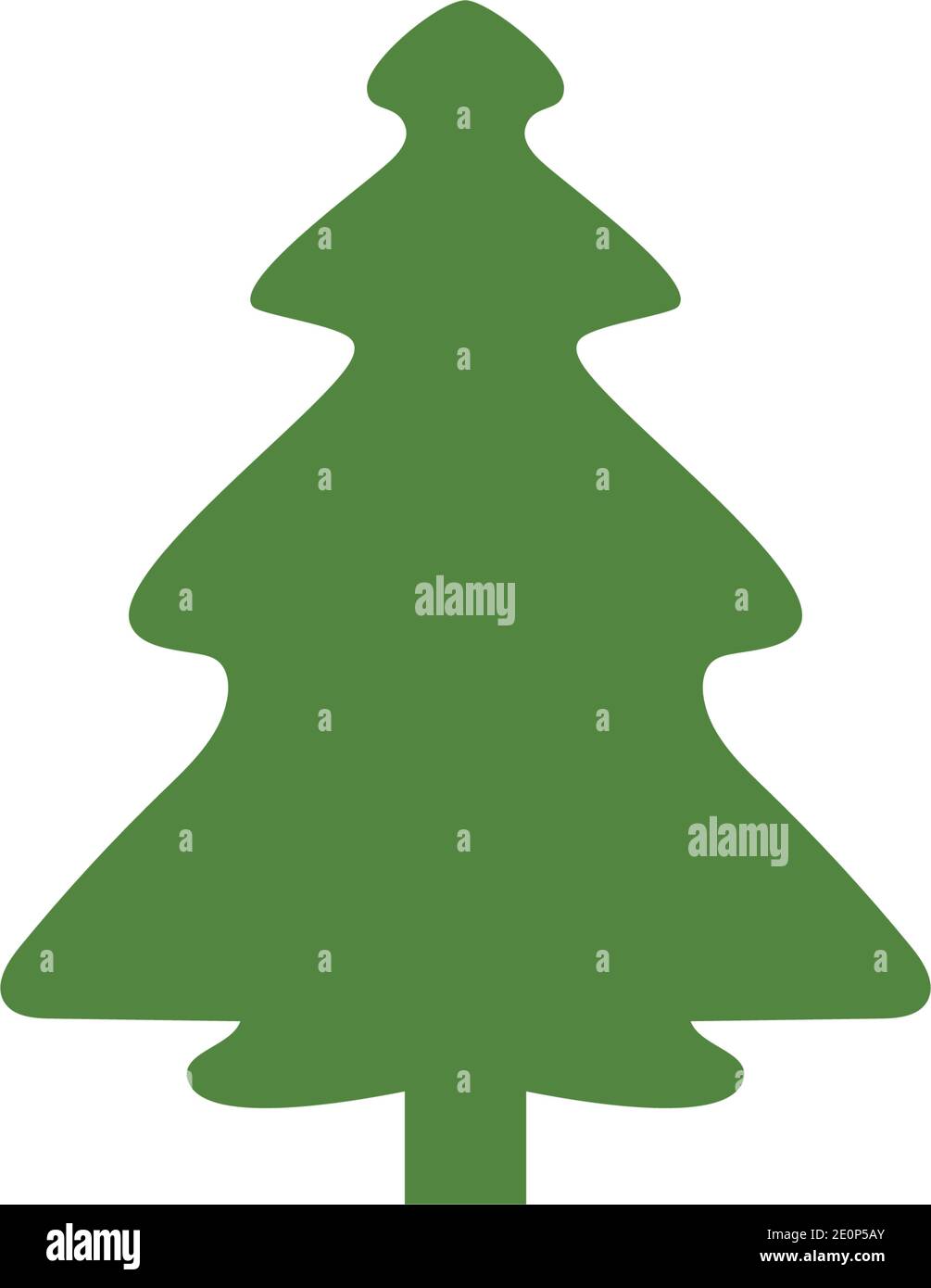 Modello di disegno del logo dell'illustrazione dell'albero di cedro Illustrazione Vettoriale