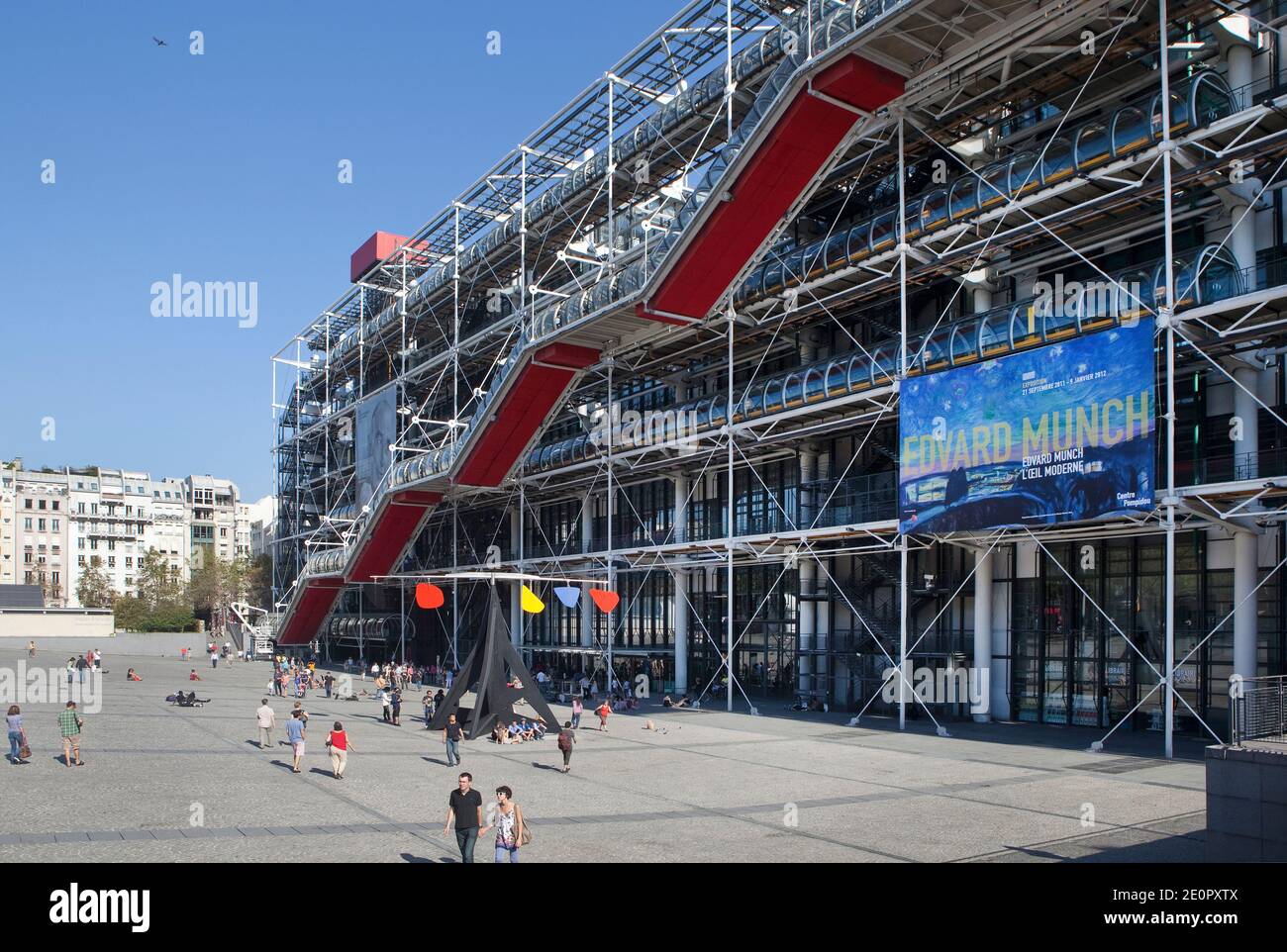 Vista del museo Centre Georges Pompidou. Foto Stock