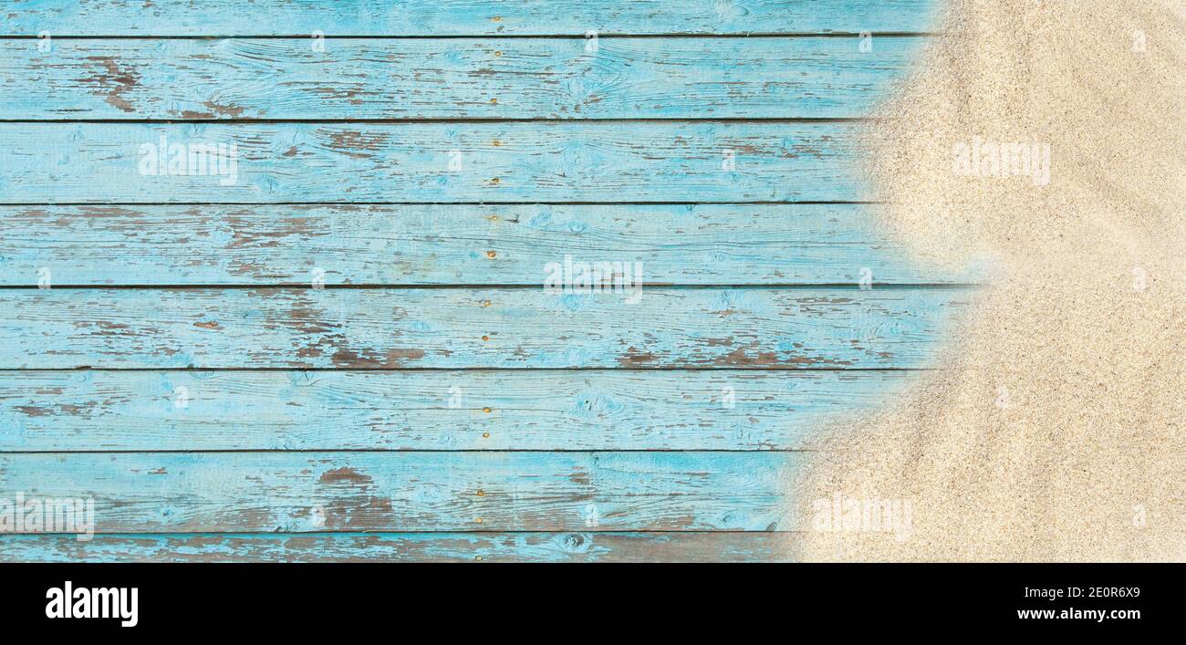 banner vacanza estiva, sfondo tropicale e fresco Foto Stock