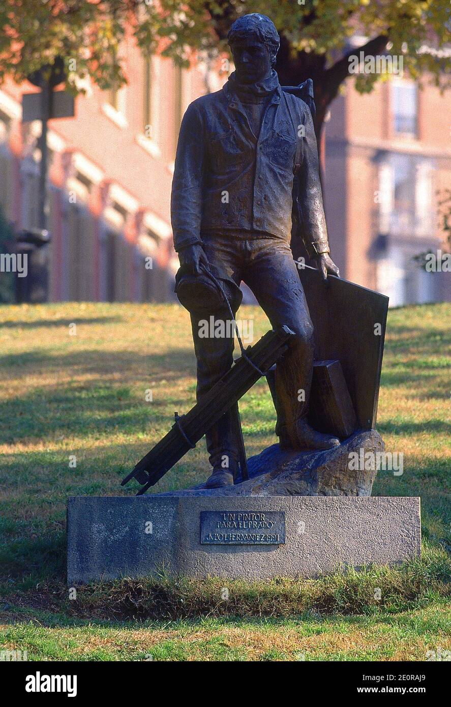 UN PINTOR PARA EL PRADO - 1991. AUTORE: JULIO LOPEZ HERNANDEZ 1930-. LOCALITÀ: MUSEO DEL PRADO-ESCULTURA. MADRID. SPAGNA. Foto Stock