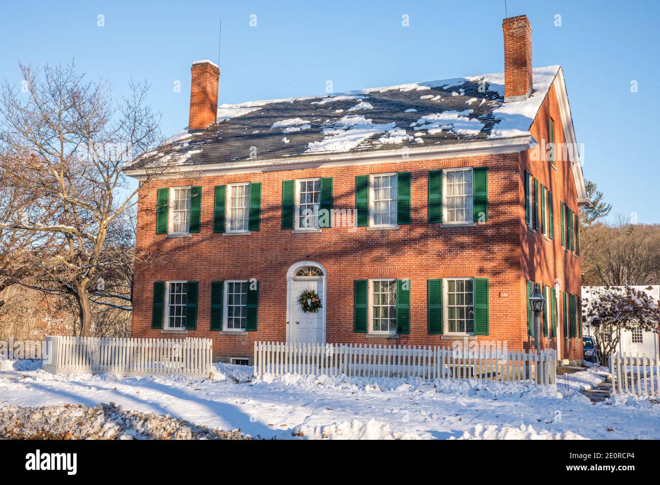 The Wright House, Old Deerfield Village, Deerfield, Massachusetts Foto Stock