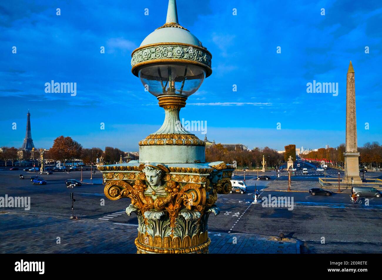 Francia, Parigi (75), Place de la Concorde, zona classificata come Patrimonio dell'Umanità dall'UNESCO Foto Stock