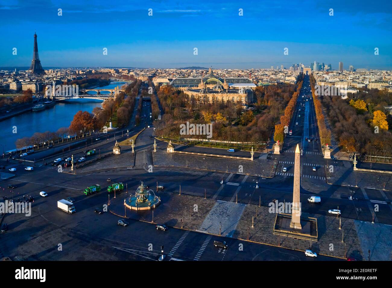 Francia, Parigi (75), Place de la Concorde, zona classificata come Patrimonio dell'Umanità dall'UNESCO Foto Stock