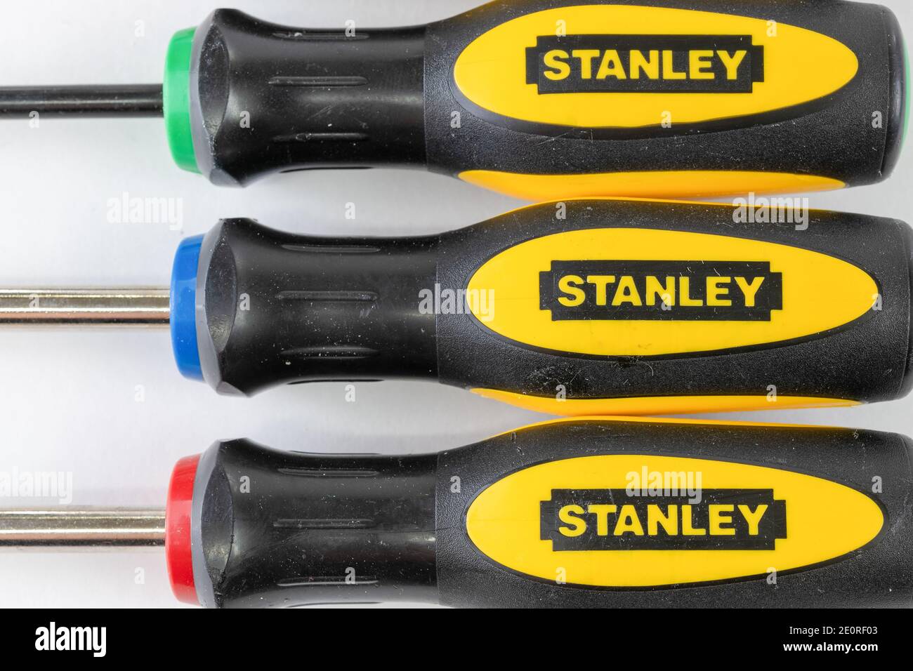 In questa illustrazione, un set di cacciaviti Stanley Foto Stock