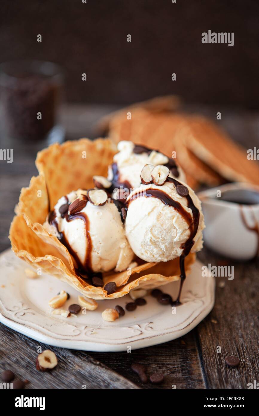 Gelato Dessert Foto Stock