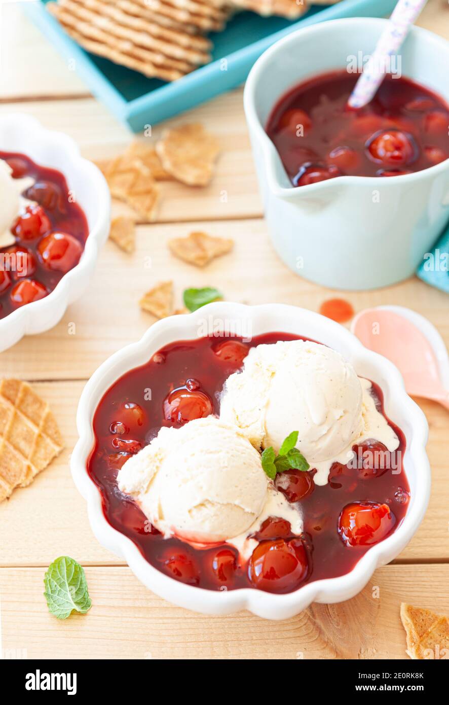 Gelato Dessert Foto Stock