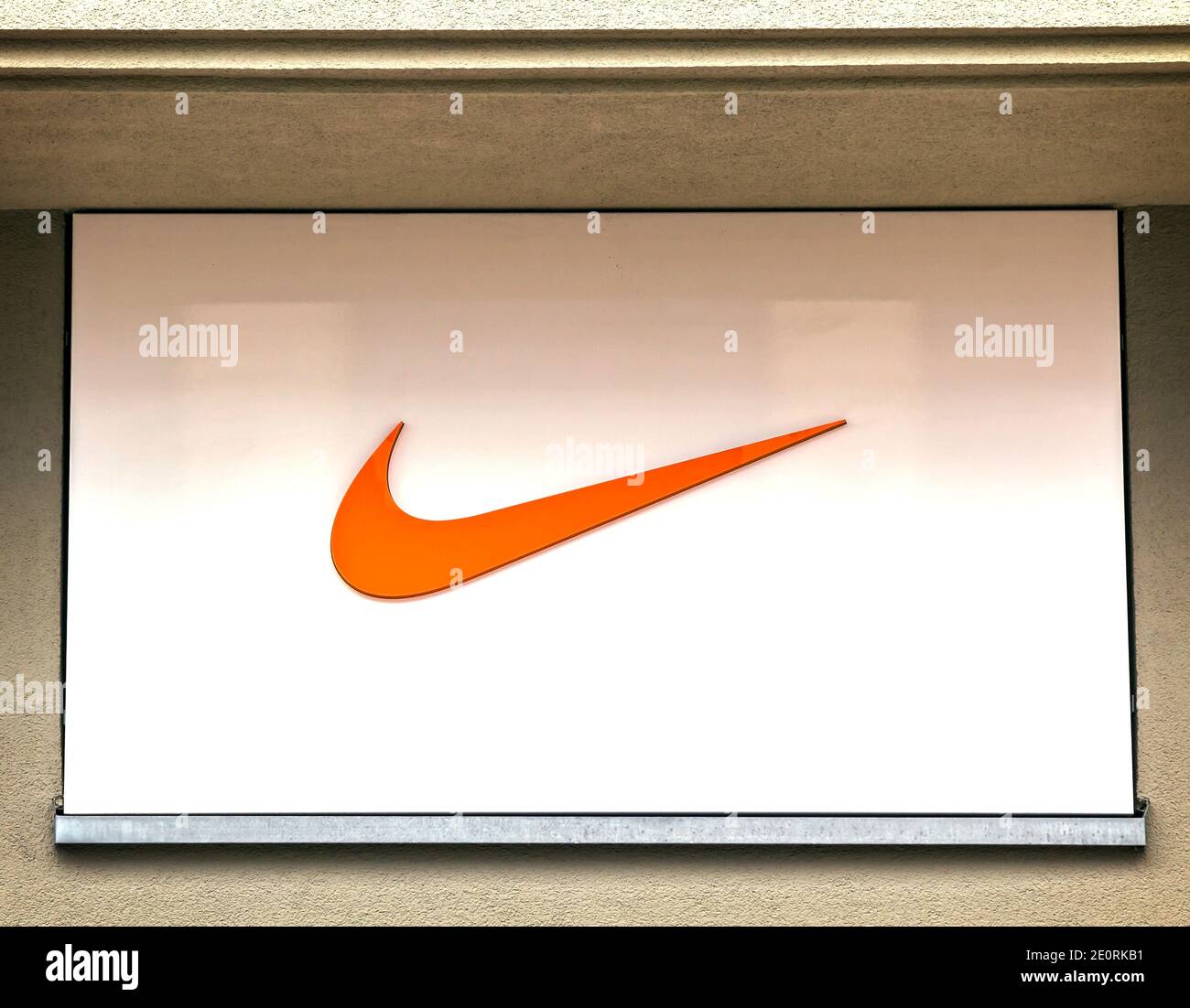 Ingolstadt : segno del logo Nike il 19 AGOSTO 2017 in GERMANIA Nike Inc. È  una multinazionale americana Foto stock - Alamy