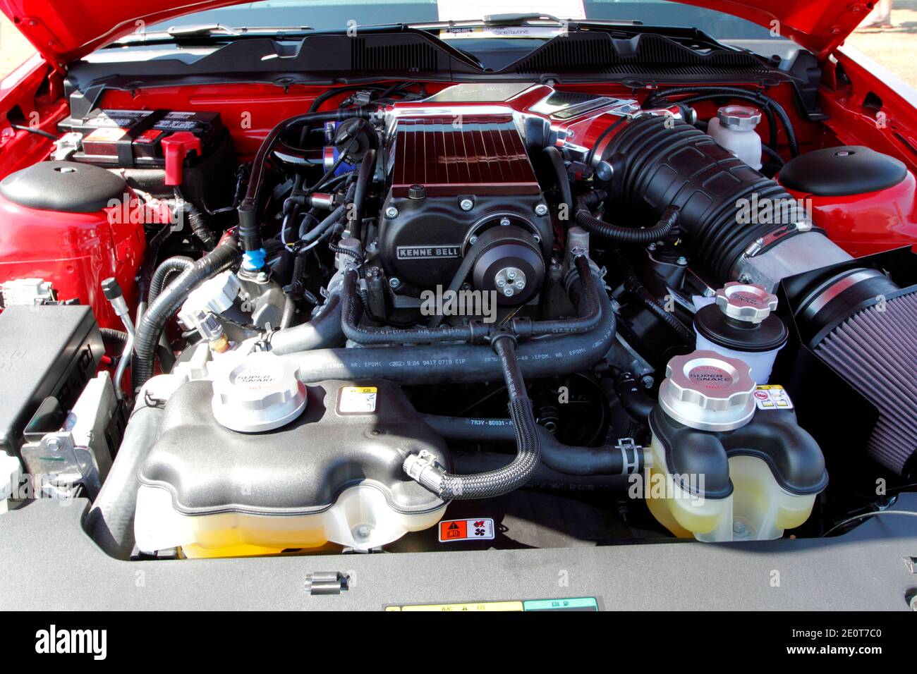 Shelby GT500 super serpente motore Foto Stock