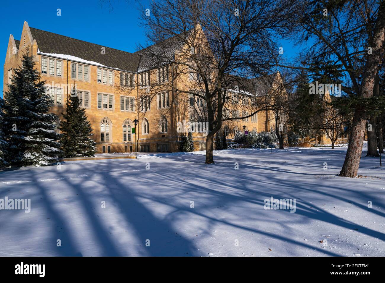 edificio storico del campus universitario a saint paul minnesota Foto Stock