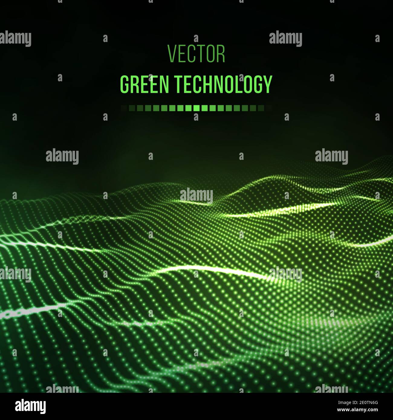 La tecnologia verde dello sfondo. Energia verde illustrazione vettoriale EPS10. La comunicazione del team concetto sfondo verde. Presentazione di vettore tech sfondo. Illustrazione Vettoriale