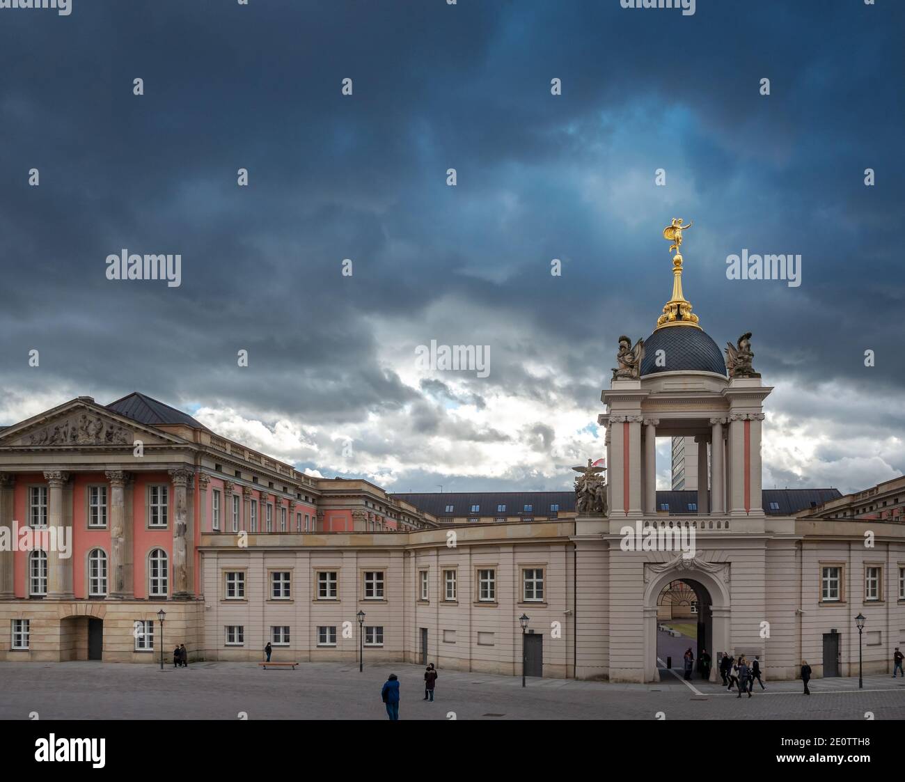 Portale Fortuna al Parlamento di Stato di Potsdam Foto Stock