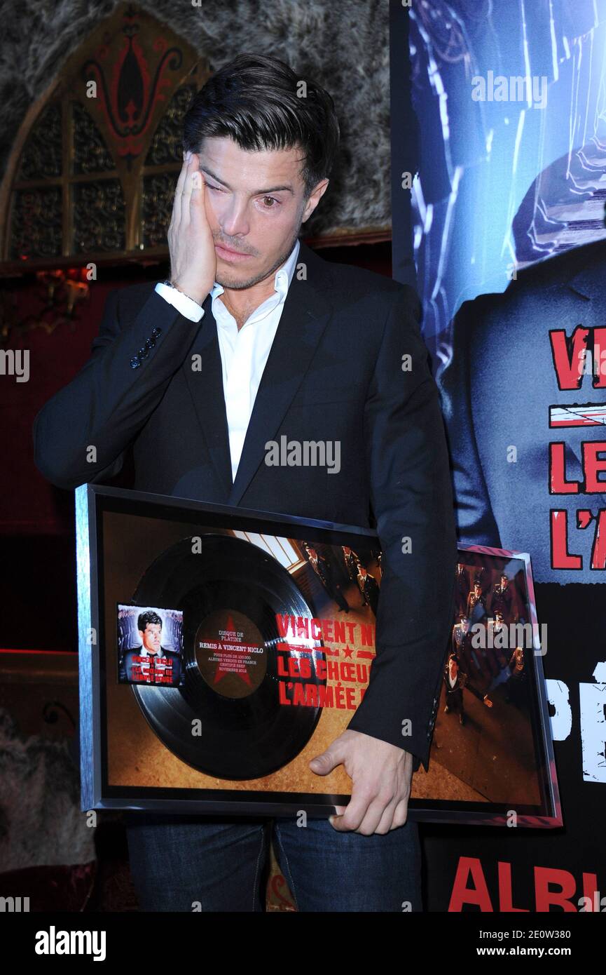 Vincent Nico partecipa alla festa per celebrare il suo album di platino a Raspoutine, a Parigi, in Francia, il 05 novembre 2012. Foto di Aurore Marechal/ABACAPRESS.COM Foto Stock