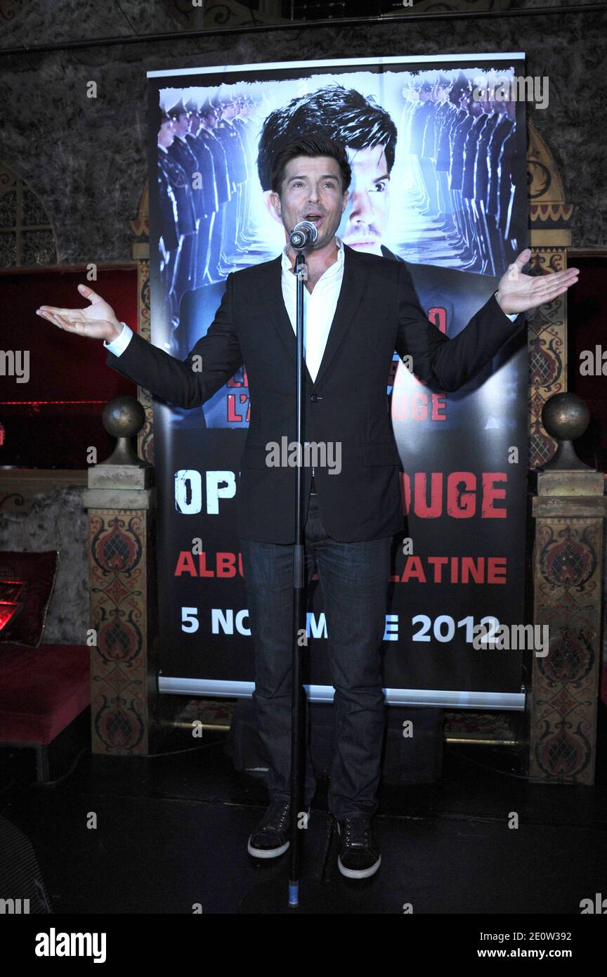 Vincent Nico partecipa alla festa per celebrare il suo album di platino a Raspoutine, a Parigi, in Francia, il 05 novembre 2012. Foto di Aurore Marechal/ABACAPRESS.COM Foto Stock