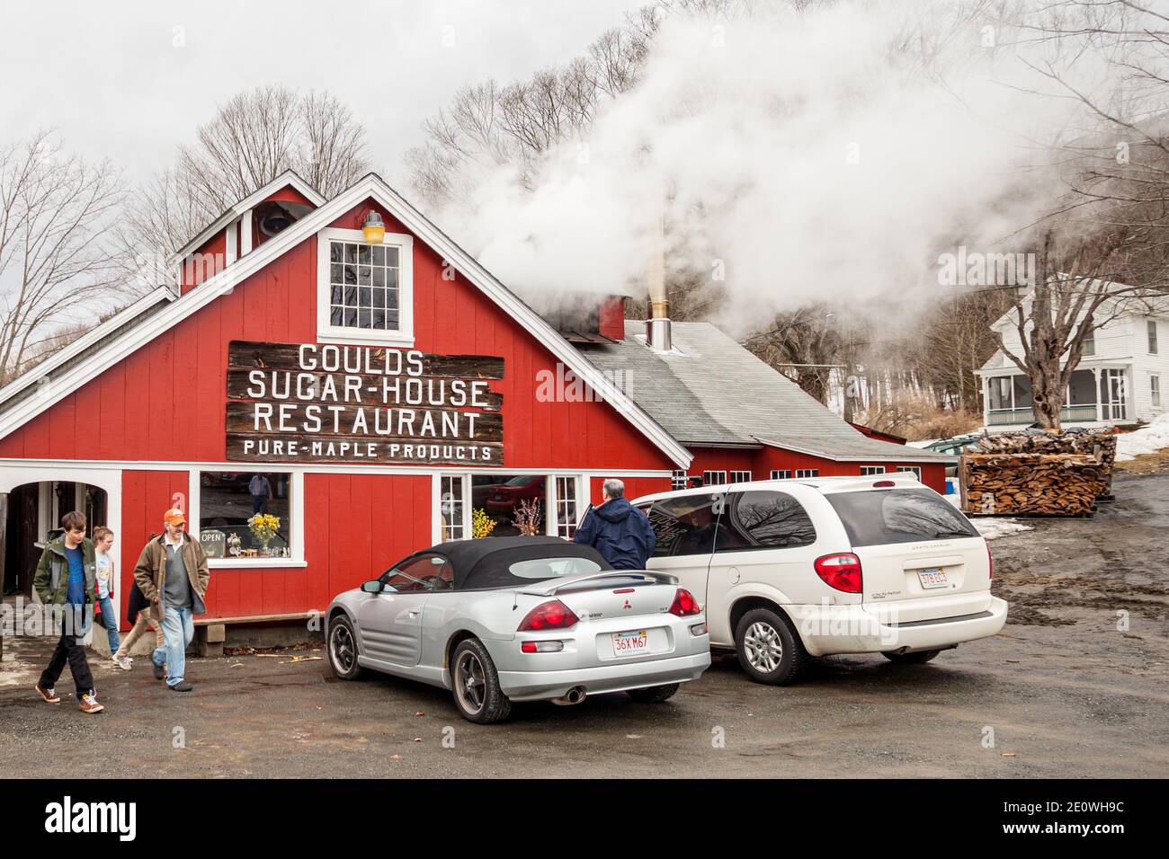 Gould's Sugar House a Shelburne Falls, Massachusetts Foto Stock