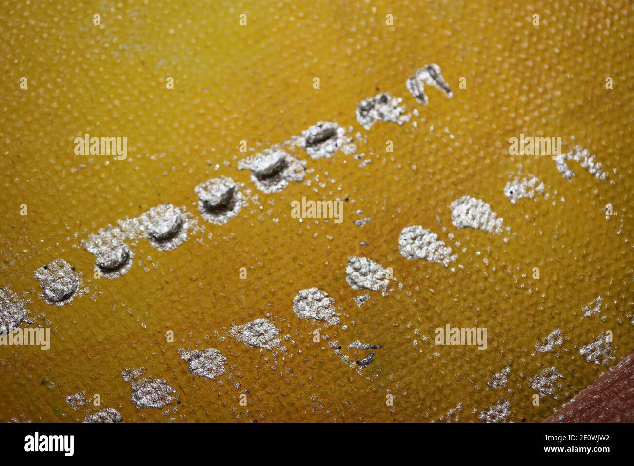 Vernice acrilica colorata su tela arte attacco primo piano moderne stampe di alta qualità. Foto Stock
