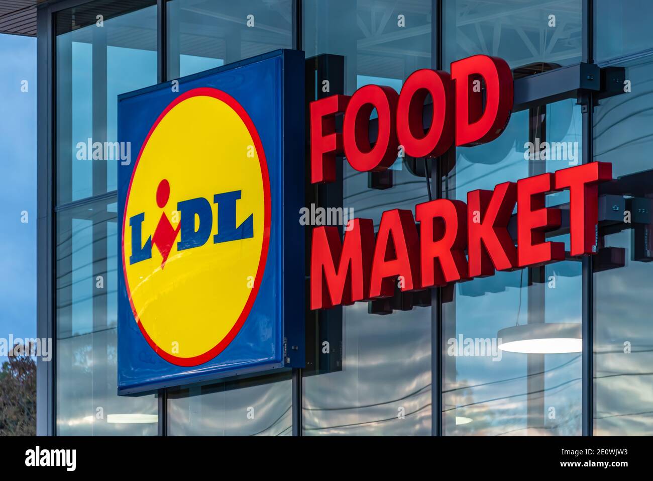 Lidl Food Market a Snellville (Metro Atlanta), Georgia. (STATI UNITI) Foto Stock