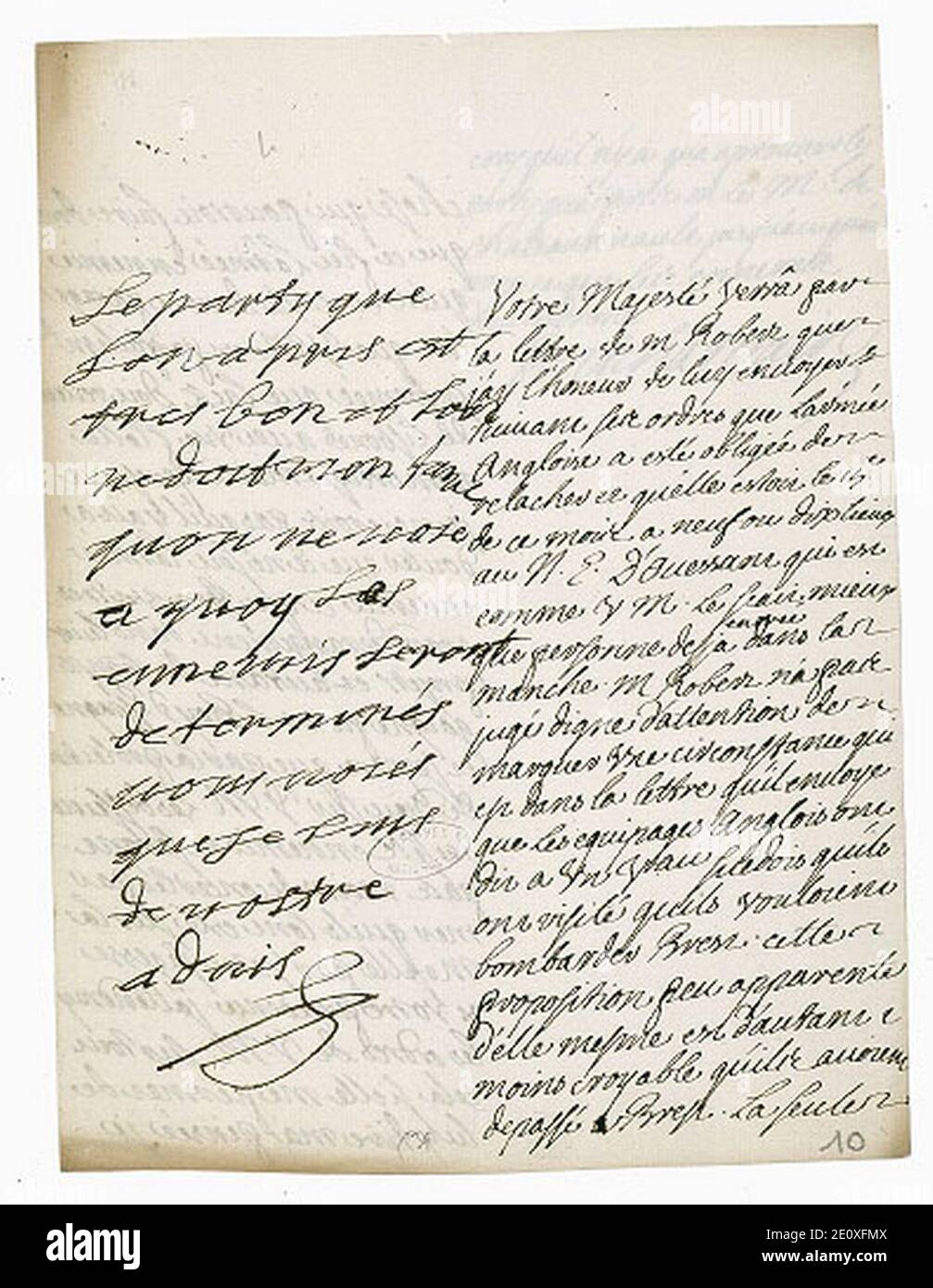 Lettre luigi 14. Foto Stock