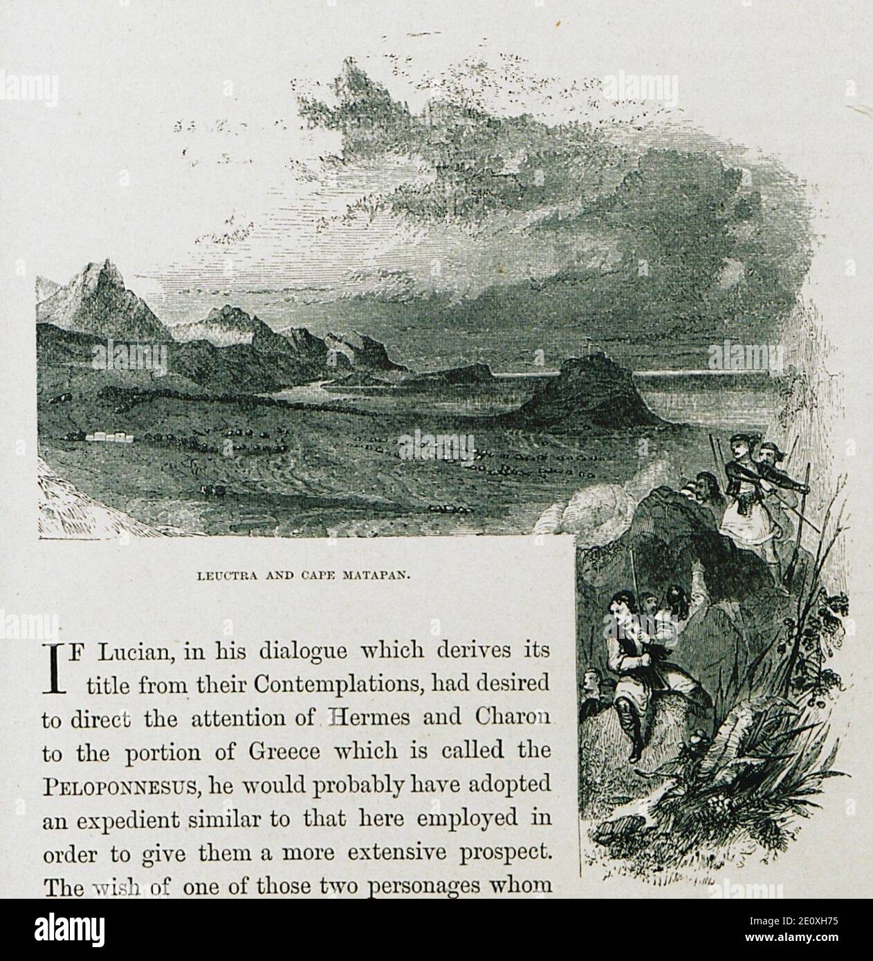 Leuctra e Capo Matapan - Wordsworth Christopher - 1882. Foto Stock