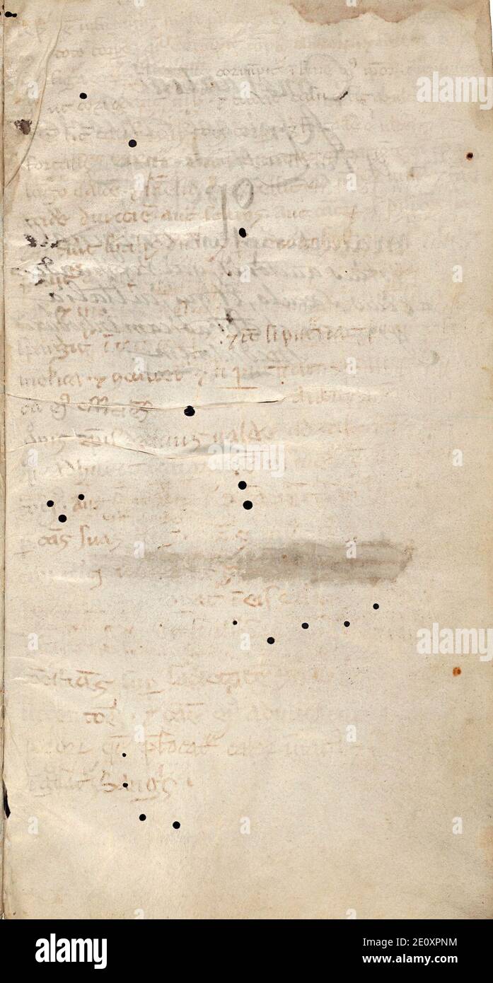 Liber pantegni - KB 73 J 6 - folio vii. Foto Stock