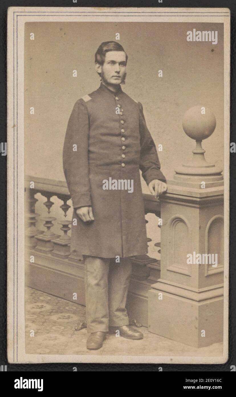 Tenente Samuel F. Edwards of Co. D, 52° reggimento fanteria del Massachusetts in uniforme) - A. Turner, fotografo Foto Stock