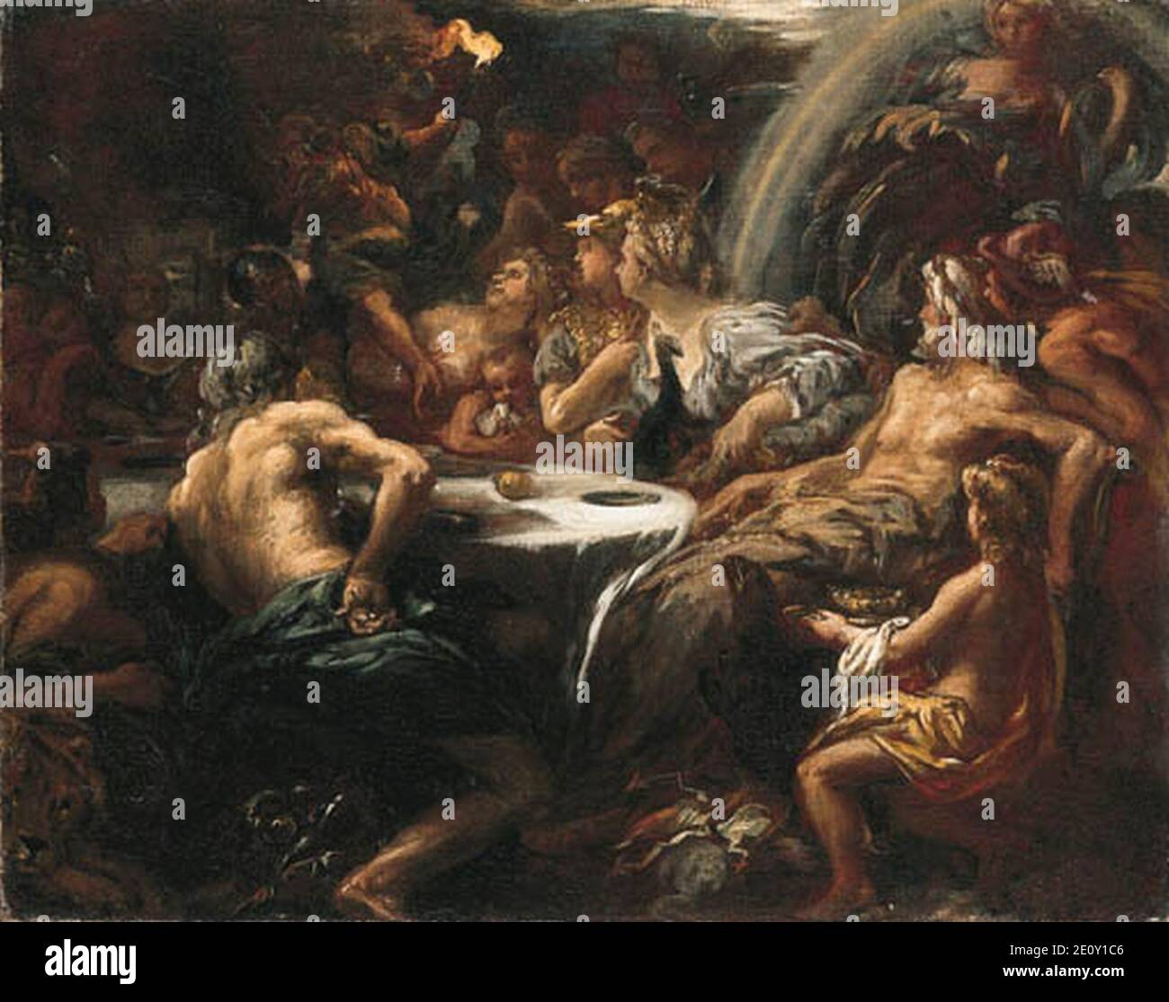 Lieven Mehus - la mela della discordia gettata tra gli dei. Foto Stock