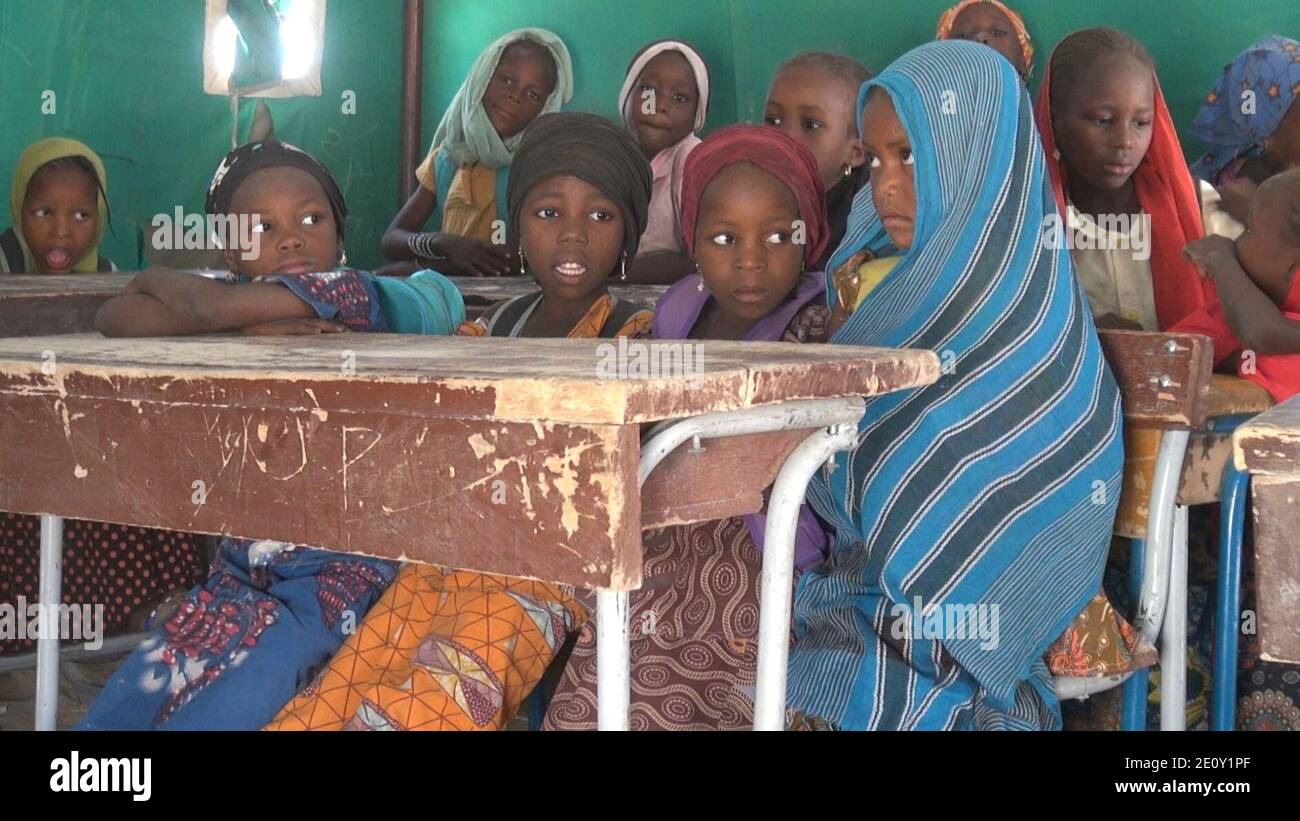 La vita continua a Bosso, Niger, 19 aprile 2017 06. Foto Stock