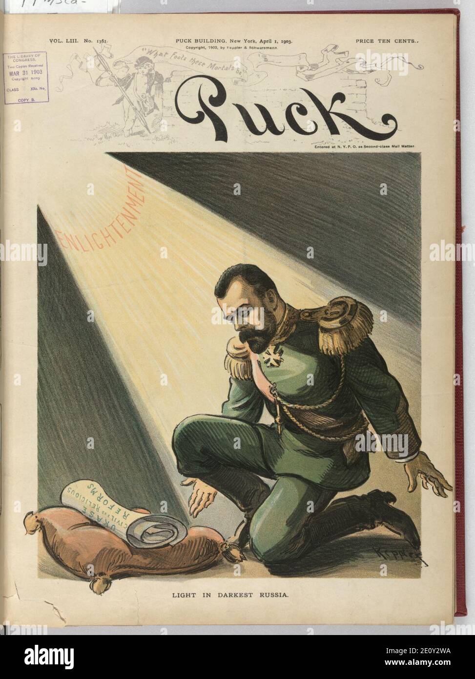 Luce nella Russia più oscura - Keppler. Foto Stock