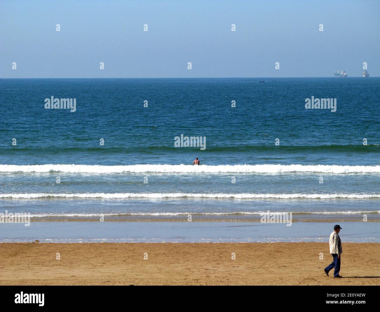 La spiaggia di Agadir, Marocco Foto Stock