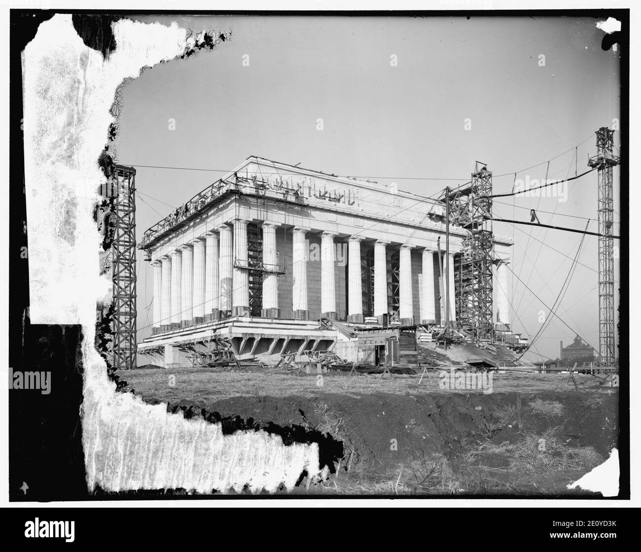 Lincoln Memorial costruzione Foto Stock