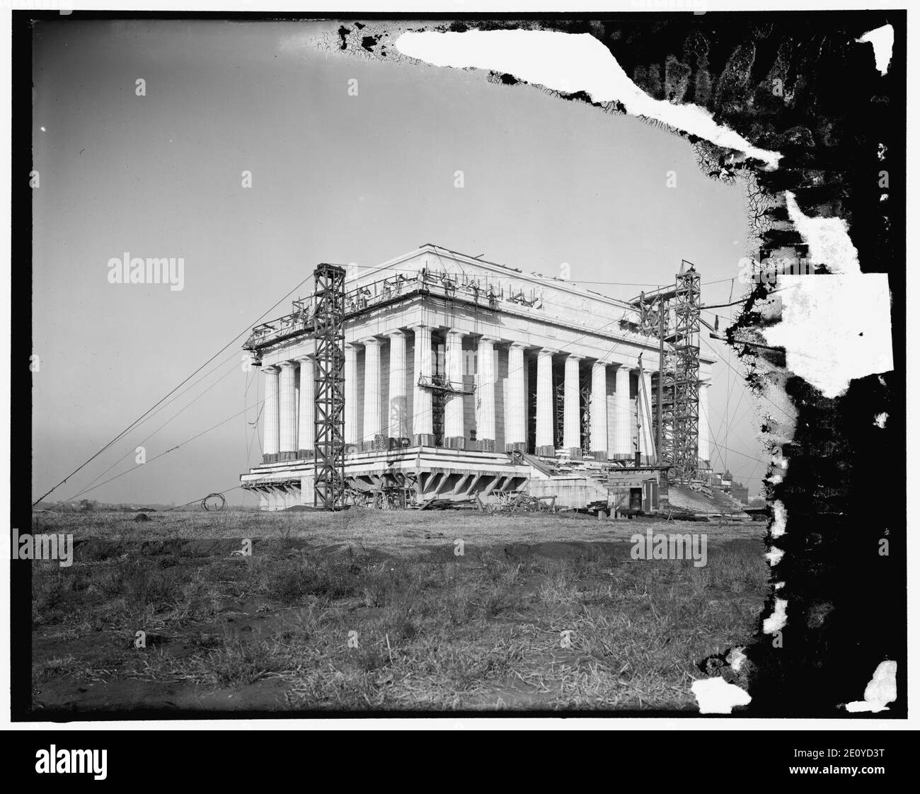 Lincoln Memorial costruzione Foto Stock