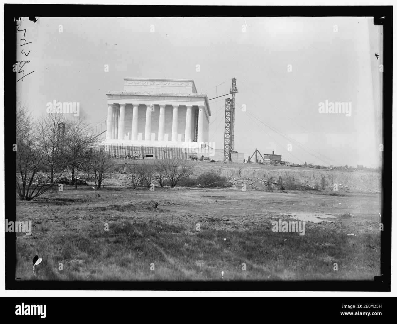 LINCOLN MEMORIAL IN COSTRUZIONE Foto Stock