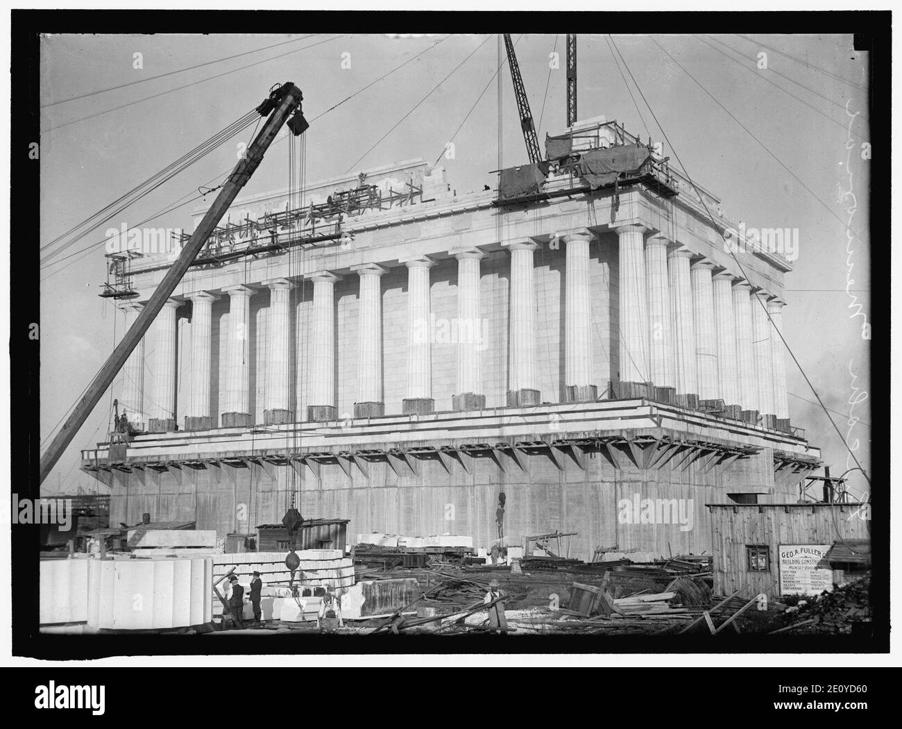 LINCOLN MEMORIAL. In costruzione Foto Stock