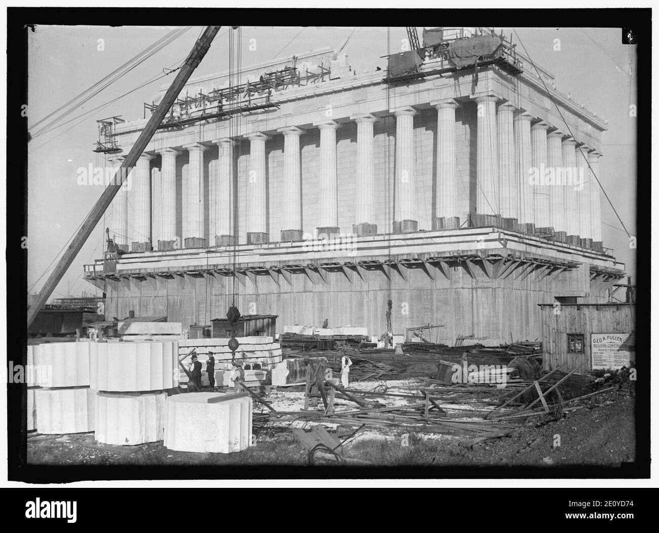 LINCOLN MEMORIAL. In costruzione Foto Stock