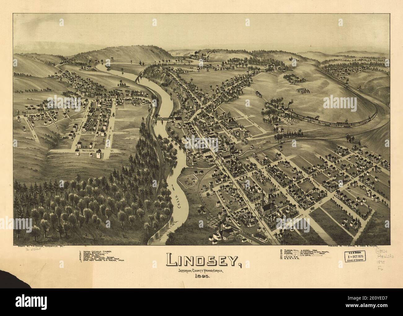 Lindsey, Contea di Jefferson, Pennsylvania. Foto Stock
