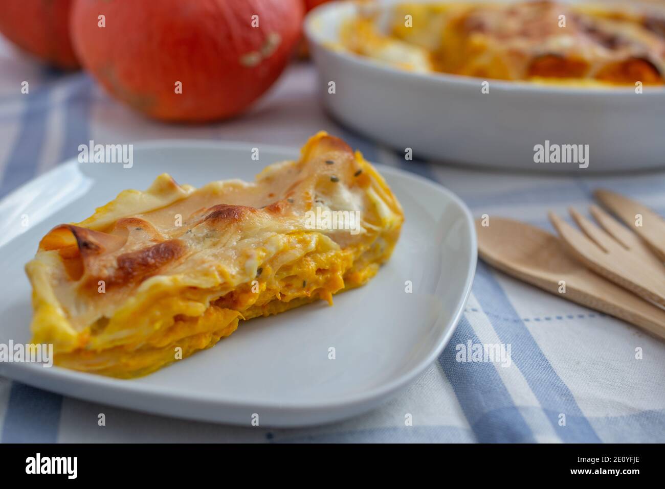 cannelloni di zucca Foto Stock