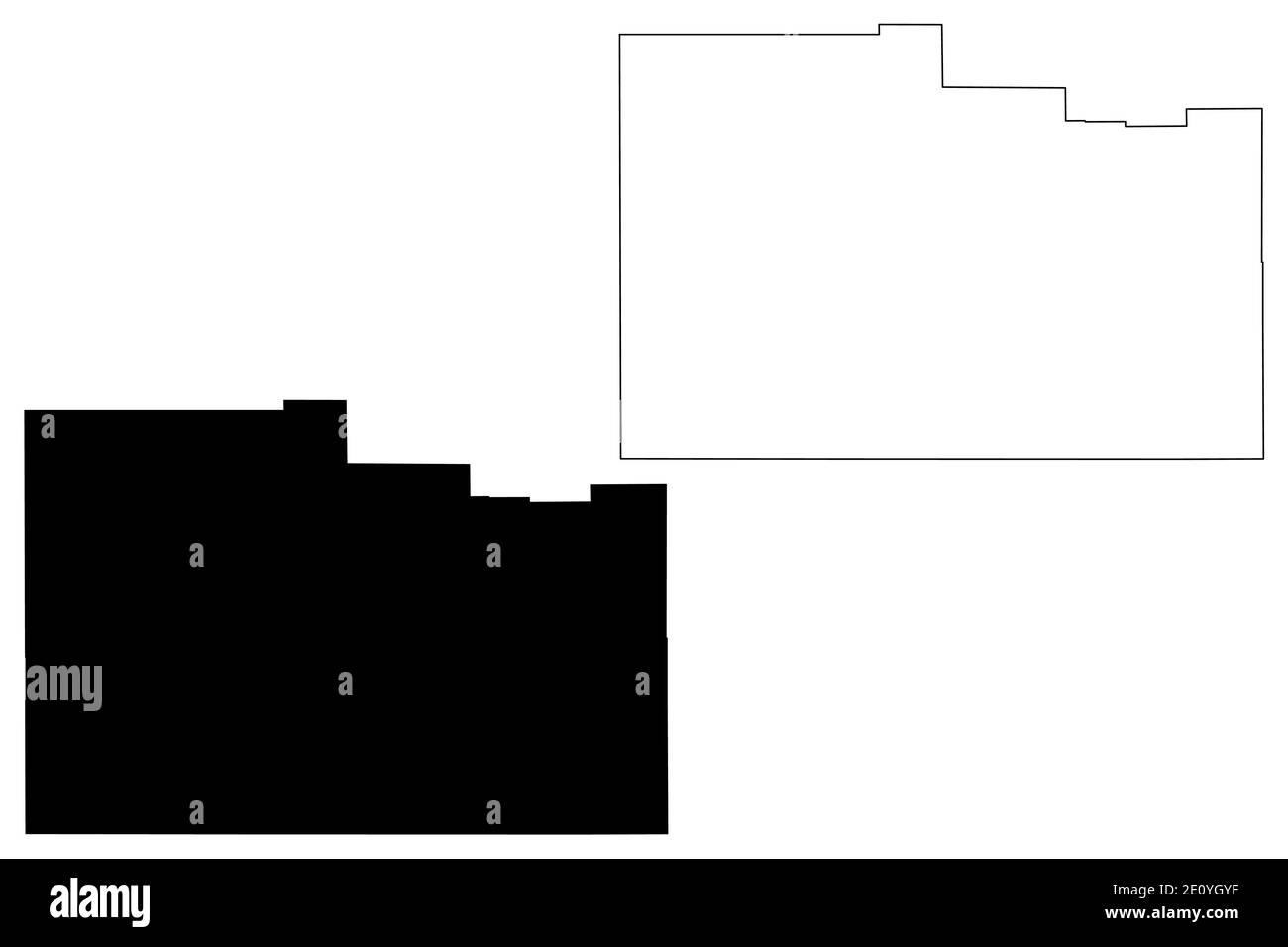 Washington County, stato dello Utah (Stati Uniti, Stati Uniti d'America, Stati Uniti, Stati Uniti, Stati Uniti) mappa vettoriale, schizzo scrimolo mappa Washington Illustrazione Vettoriale