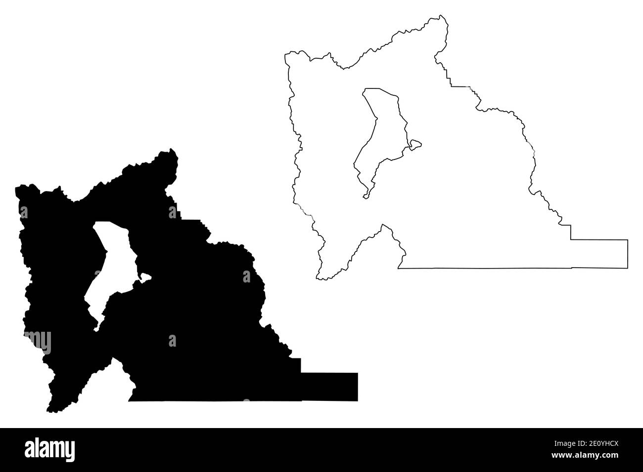 Illustrazione vettoriale della mappa della Contea dello Utah (Stati Uniti, Stati Uniti d'America, Stati Uniti, Stati Uniti), mappa dello schizzo Illustrazione Vettoriale