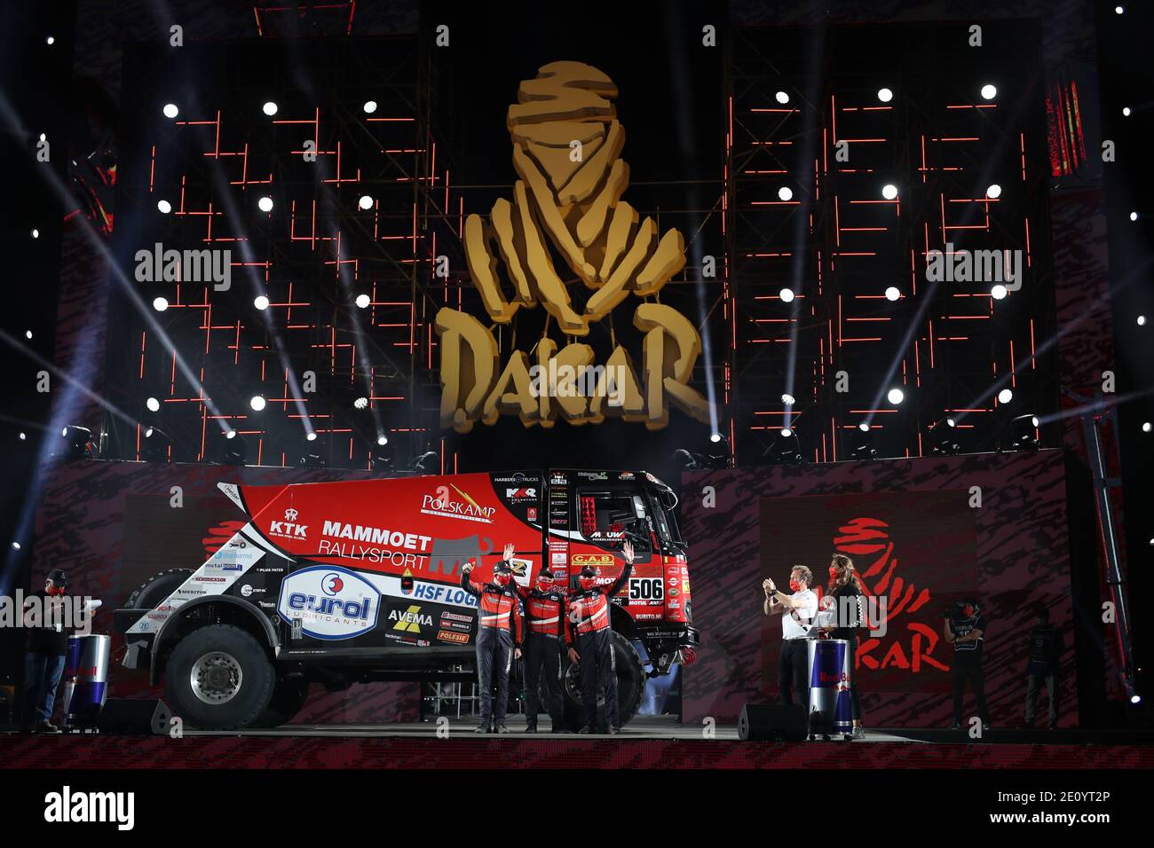 506 Van den Brink Martin (nld), De Graaff Wouter (nld), Kozlovsky Daniel (cze), Renault Trucks, Mammoet Rallysport, Camion, / LM Foto Stock