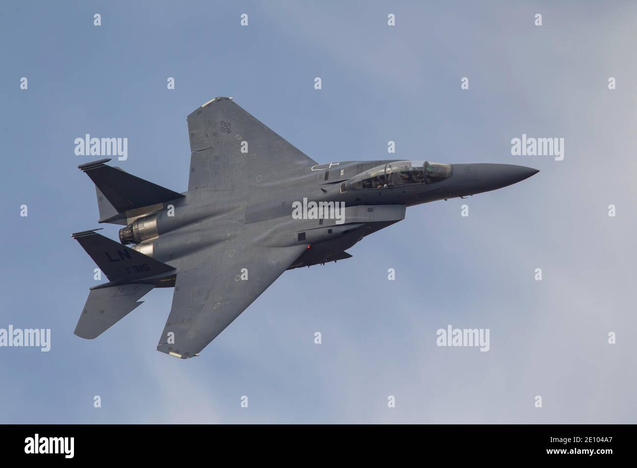 McDonnell Douglas F-15 Eagle Airforce degli Stati Uniti, Cambridgeshire, Inghilterra, Regno Unito, Europa Foto Stock