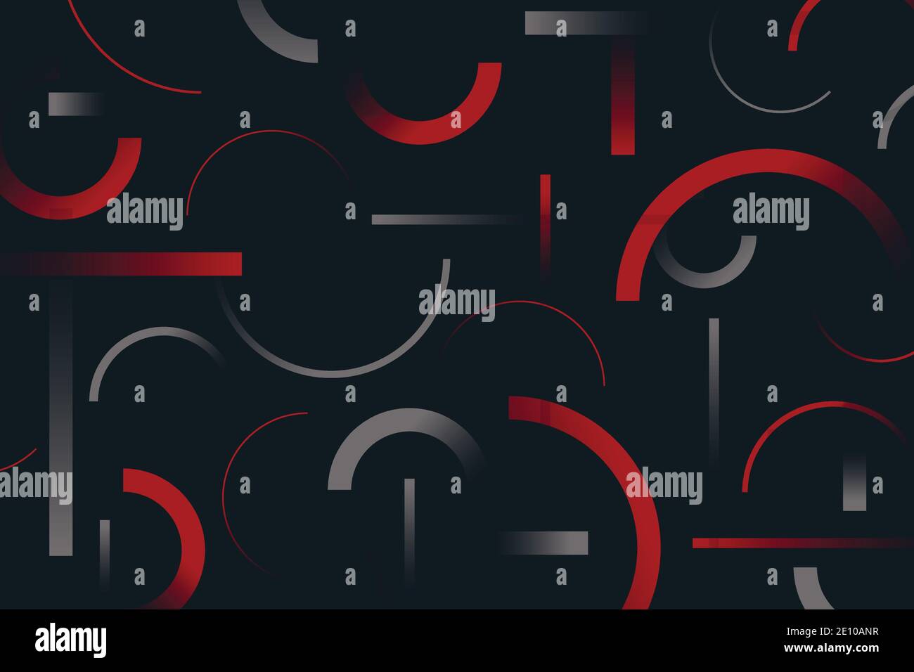 La landing page astratta del design cerchio di lusso sfumatura rosso e nero modello. Colori alla moda stile di elementi geometrici sfondo. Illustrazione Illustrazione Vettoriale