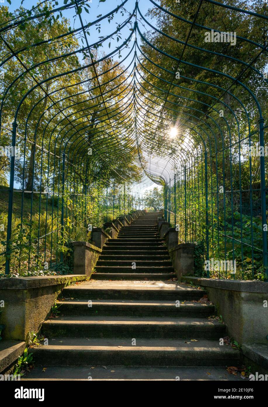 Scale di pietra nel parco di Babelsberg Foto Stock