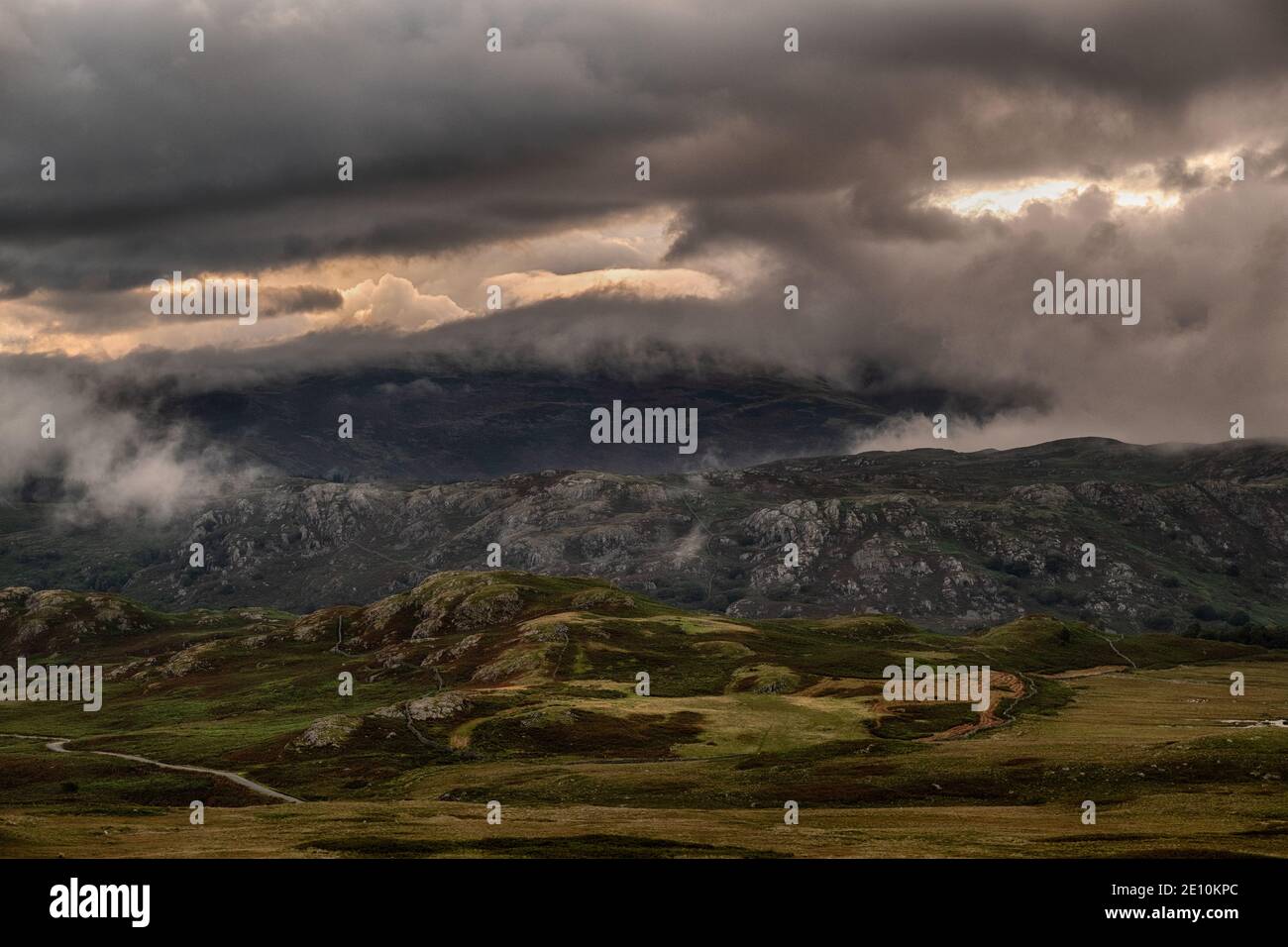 Eskdale Valley, Lake District, West Cumbria, Inghilterra, Regno Unito Foto Stock