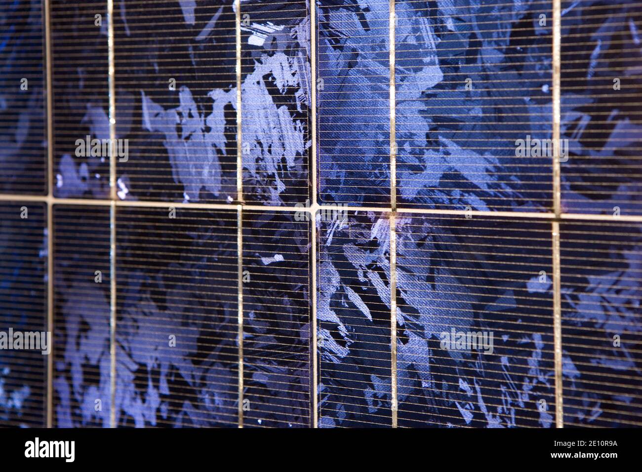 Primo piano di Solarmodul | primo piano del modulo solare Foto Stock