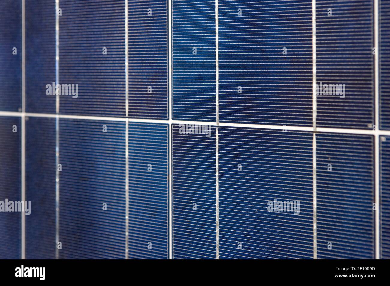 In primo piano del modulo solare Foto Stock