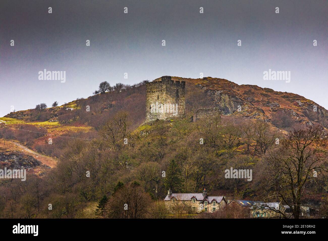 Dolwyddelan Castle, Gwynedd, Galles del Nord Foto Stock