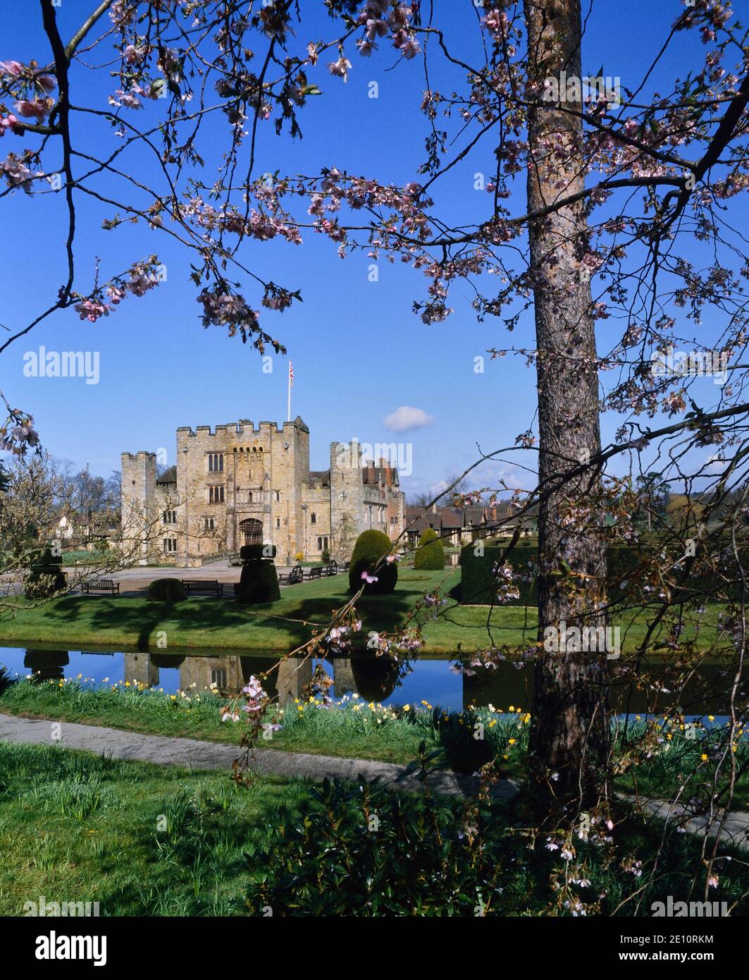 Primavera presso il castello di Hever, Kent, England, Regno Unito Foto Stock