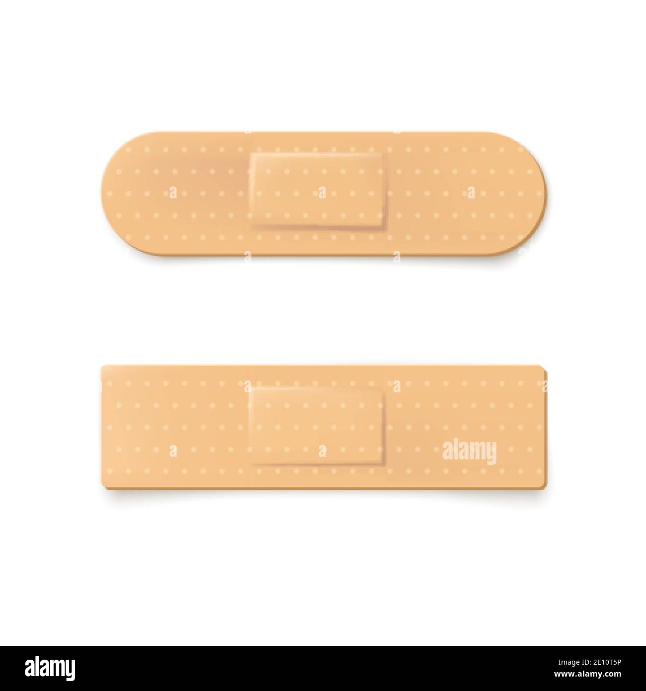 Banda medica. Illustrazione realistica del bendaggio dell'intonaco. Vettore Illustrazione Vettoriale