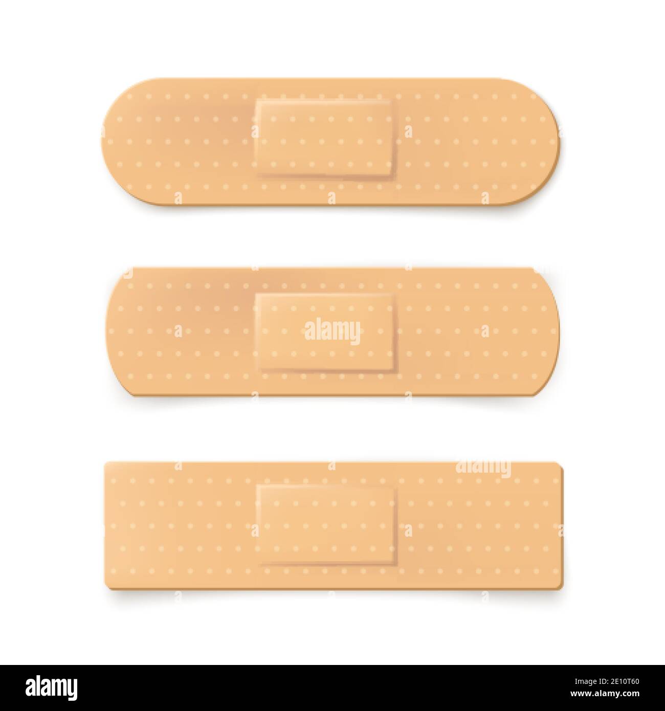 Illustrazione realistica del bendaggio dell'intonaco. Banda medica. Vettore Illustrazione Vettoriale
